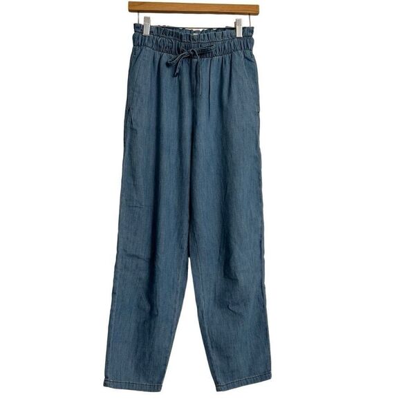 Zara Pants - Zara Chambray Tapered Pants XS